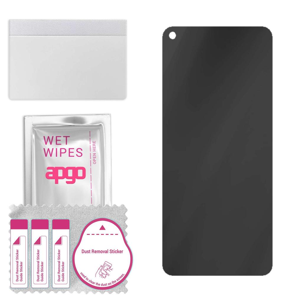apgo Vetro protettivo ibrido opaco per la privacy compatibile con Oppo Reno 5 Lite, vetro nano flessibile, ottimo sostituto per il vetro temperato, resistente ai graffi