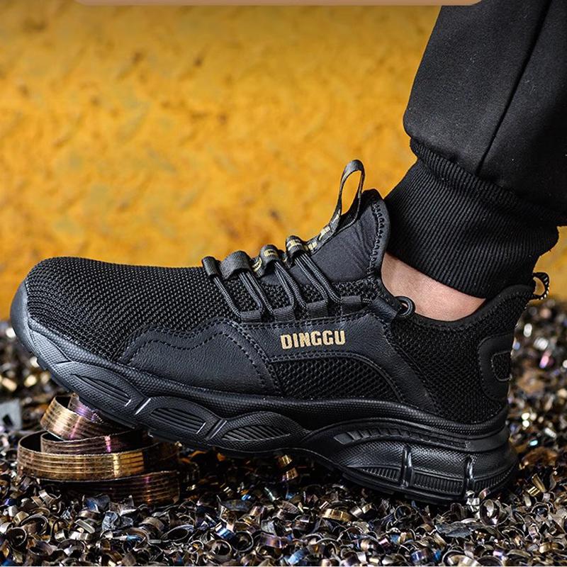 Lightweight Work Sneakers Safety Shoes Men Anti-Smash Anti Puncture Indestructible Shoes Work Boots Protection Shoes Non-Slip