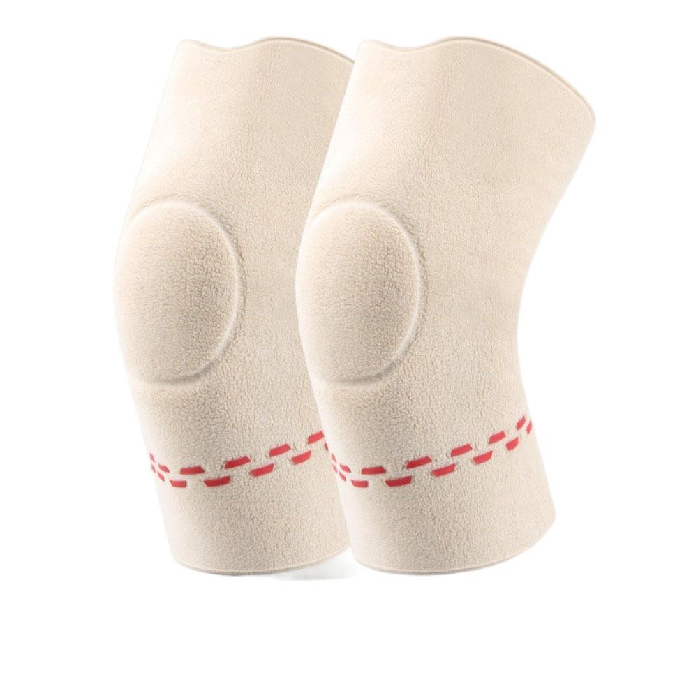 Thickened Thermal  Leg Warmer Double-Sided Fleece Knee Protector Winter Knee Brace  Cold-Proof M бежевый