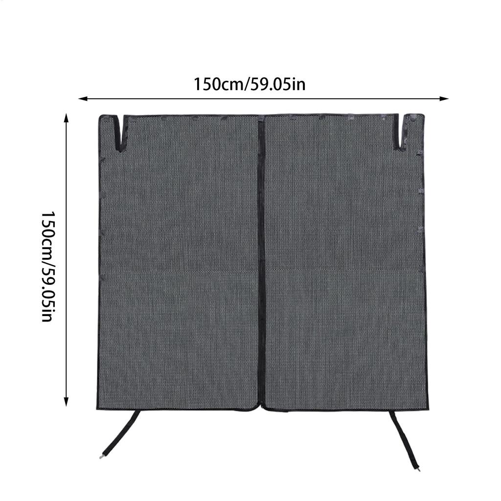 Truck Cargo Net Magnetic Mesh Net Trunk Ventilation Netting Fly Screen For Vehicle Trailer RV Outdoor Tent Travel Picnic Camping