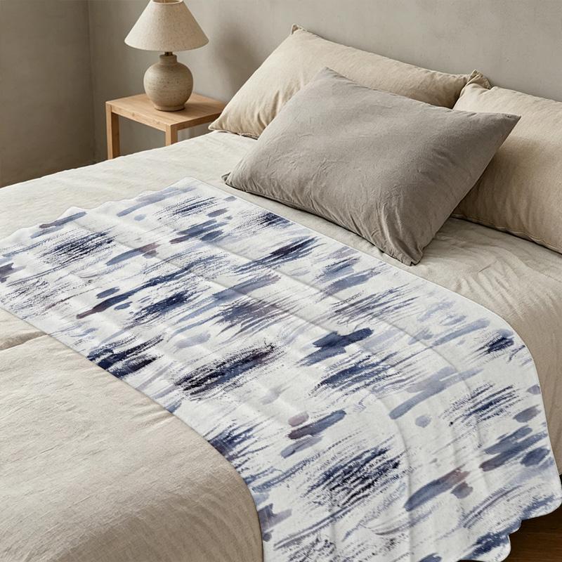 Abstract Art Flannel Fleece Blanket – Soft Warm Plush Throw, Machine Washable, Perfect for Home, Office, Christmas & Halloween