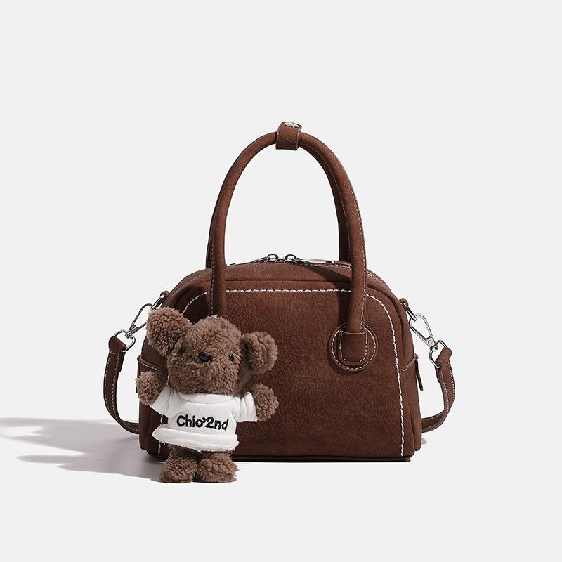 

Сумка-подушка Маленькая сумка через плечо кофейный