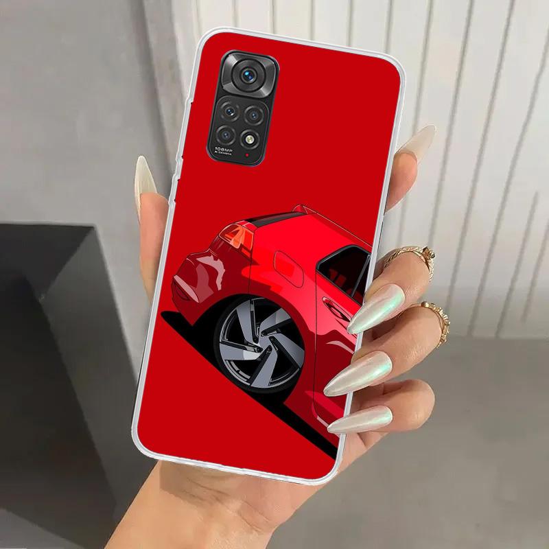 Cool MK4 MK5 Golf Car Phone Case for Xiaomi Redmi Note 15 14 14S 13 12S 12 Pro 11S 11 Plus 11T 11E 10S Soft Funda Print Shell Re