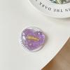 Transparent Solid Silver Foil Sequined Love Mobile Phone Airbag Bracket Telescopic Magnetic Magsafe Ring Grip Bracket