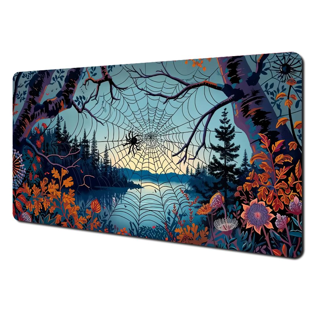 Artistic design of webweaving spider Mouse Pad rubber antislip Desk Mat gamer pc accessories Gaming mat keypad mousepad