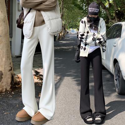 Thickened High Waist Drape and Thin Spice Girl Style Flared Pants Mopping Pants