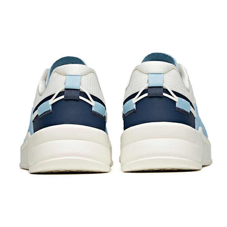 Anta Life Collection Slip Resistant Abrasion Resistant Low Top Casual Skateboard Shoes Men's Ivory White 912128820-4