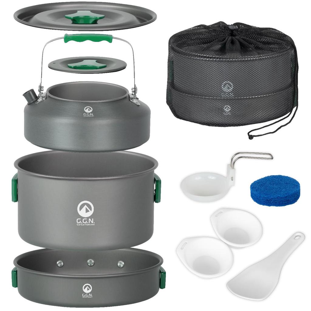 GN Cooker Set Frying Pan Set Camping Aluminum Cooker Cookware Outdoor