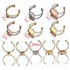 No Fade 5pcs Stainless Steel Adjustable Open Ring Base Cabochon Cameo Blank Settings Glass Bezel Jewelry Making Accessories