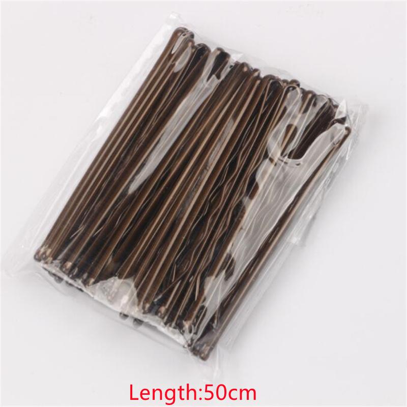 50 Stück/Beutel 5 6 7cm U-förmige Legierung Haarnadeln Gewellte Haarspangen Einfache Metall Haarklammern Haarspangen Brautfrisur Werkzeug Haarnadeln
