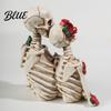 Premium Quality Home Accents Dark Romantic Ornaments Gothic Couple Resin Skull Model Unique Halloween Decoration High-end Texture Decorations & Prop