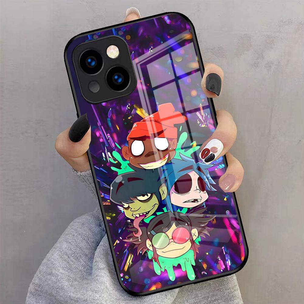 GorillazS Band Handyhülle Für IPhone 17 Pro Max 16 15 14 Pro Max 13 11 X Xs Xr 8 7Plus Glasabdeckung