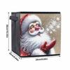 Santa Claus Blowing Snowflakes 5D Diamond Painting Storage Basket Full Round Drill Mosaic Diamond Embroidery Cross Stitch Kits Home Decor Home Decor