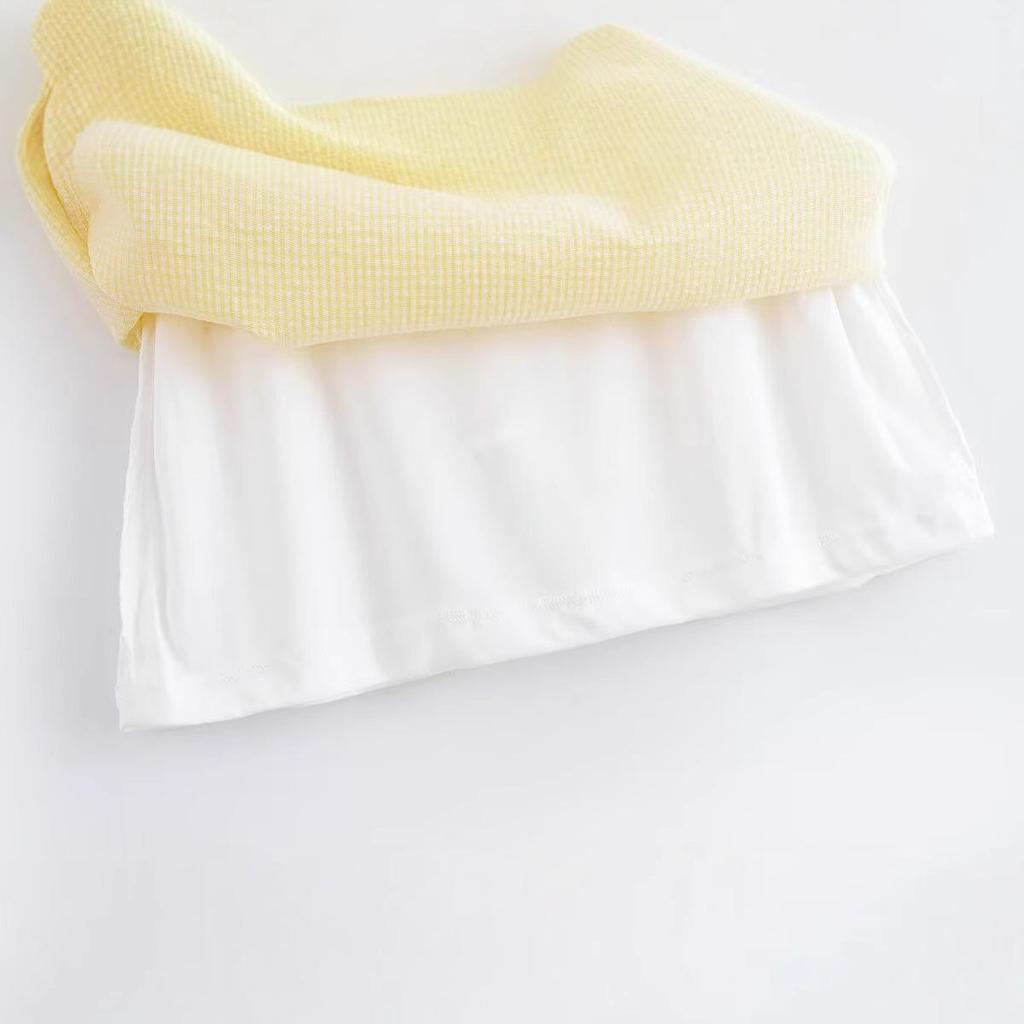 Women's 2025 Summer Plaid Spaghetti Strap Dress