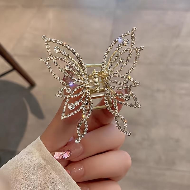 Beautiful butterfly hairpin, half claw style, suitable for daily wear