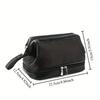 1pc Makeup Bag Travel Toiletry Organizer Dual Layer Storage For Trip Bathroom Travelers Professionals
