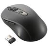 OHM Electric Silent Wireless Mouse BlueLED M Size Black PC-SMW11BS5MB-K 01-3982
