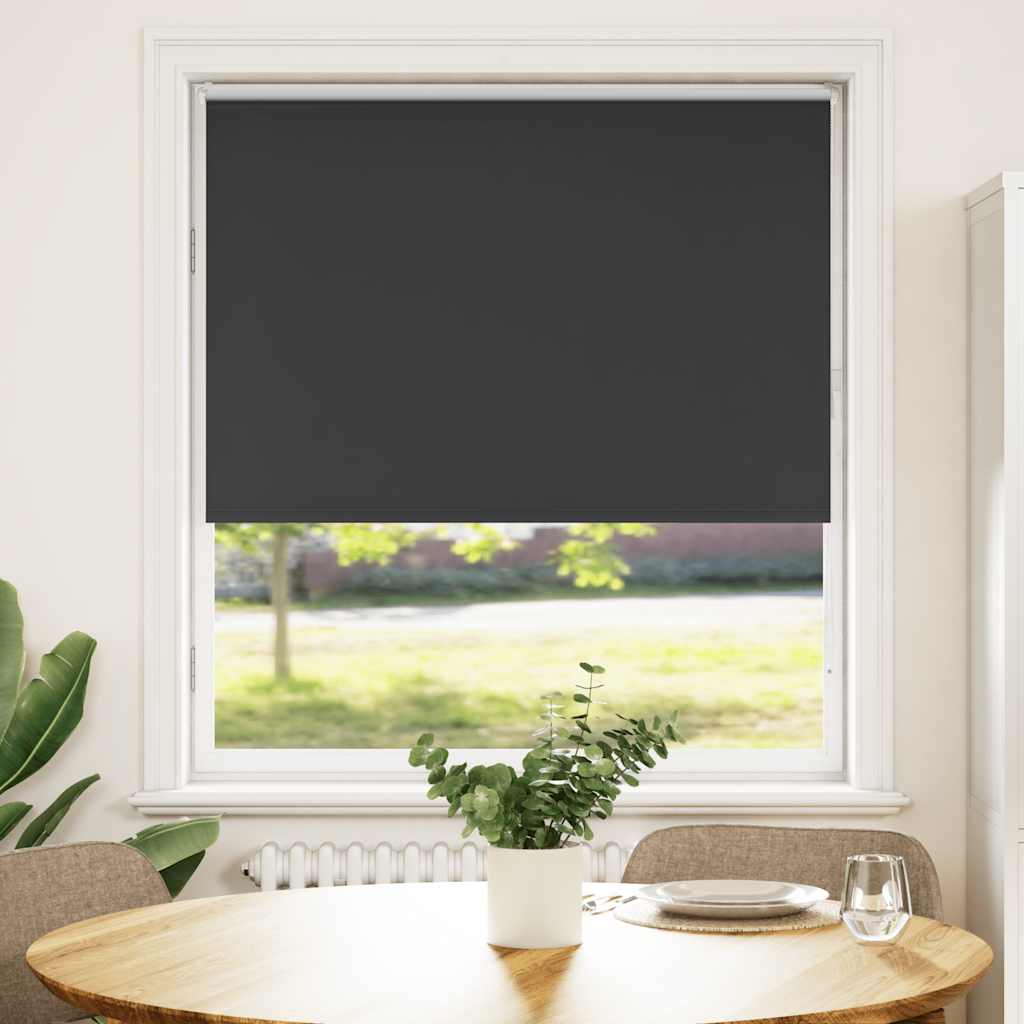 Black Blackout Roller Blind 100 x 150 cm Fabric Width 95.7 cm