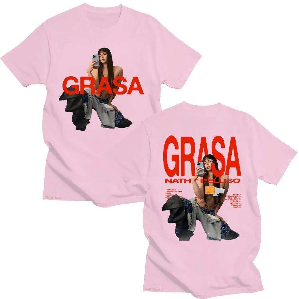 

2026 Spring Summer Nathy Peluso Grasa Trendy Design Aesthetic Tshirt Nathy Peluso Perfect Fan Gift Cotton TShirt Hip Hop Tshirt 4XL