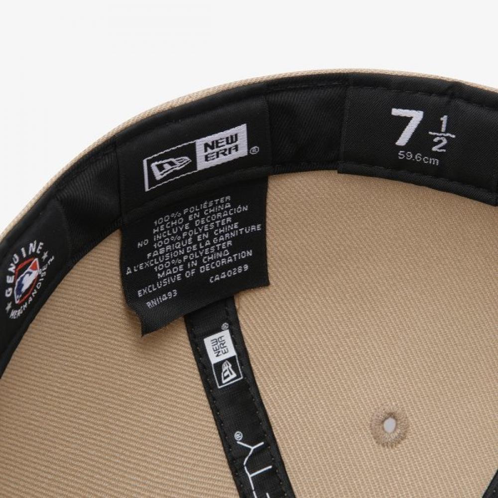 New Era Atlanta Braves Umriss Fitted Cap Kamel 15131692