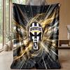 Coperta a tema Juventus FC Morbida coperta in flanella Coperta morbida tipo plaid Coperta accogliente per divano e letto per arredamento domestico