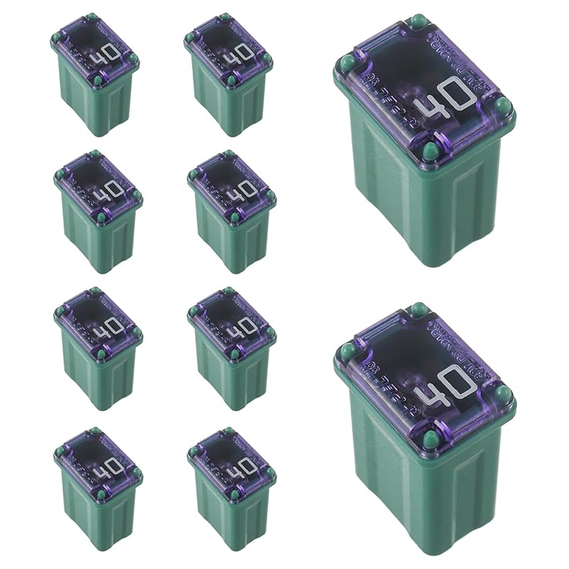 15A 20A 25A 30A 40A 32V FMM MCASE Micro Cartridge Fuses Low-Profile Fuses Kit(Pack of 10pcs)
