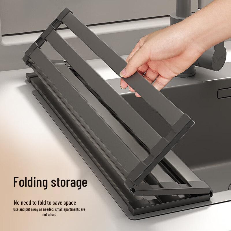 Stainless Steel Foldable Kitchen Sink Draining Rack