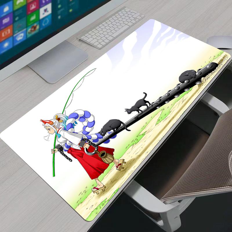 One Piece Yamato Mouse Pad Large Gamer XXL Keyboard Mouse Pads Desk Mouse Mat Carpet Rubber Tapis Souris Gaming Notbook Mousepad