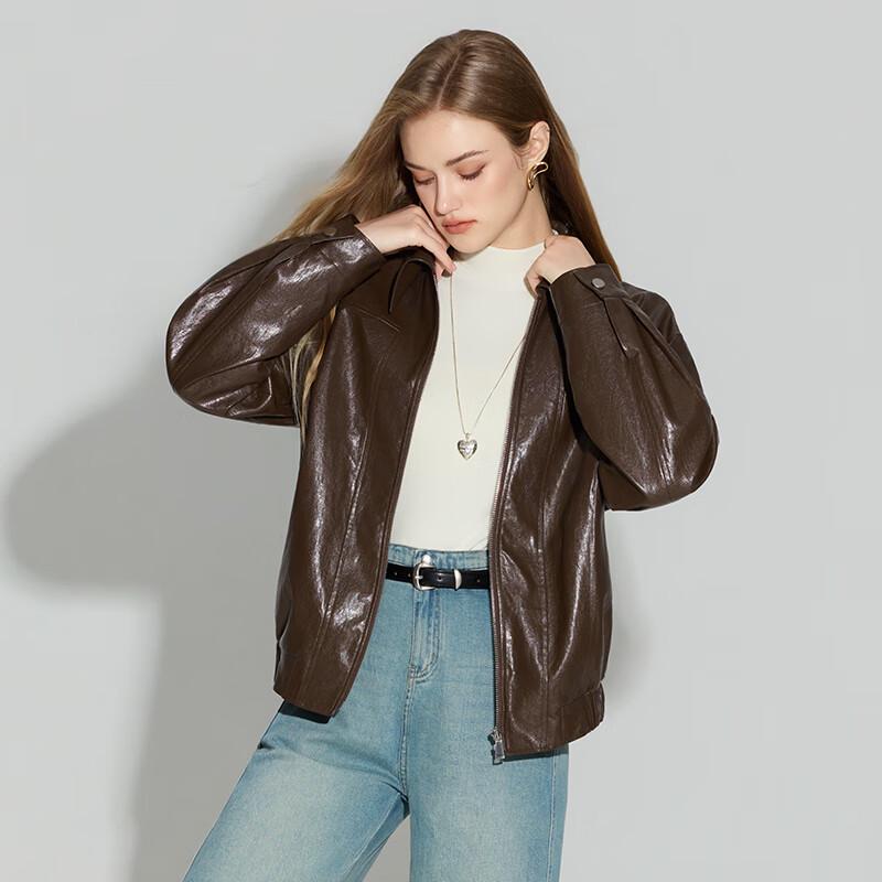 Women's American Retro Faux Leather Jacket