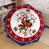 1pc Candy Cane Lane Christmas Decorations Umbrella with Plastic Handle,Suitable for All Seasons Home Travel Outdoor UmbrellaDD138
