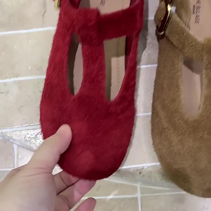 IPPEUM Women Mary Janes Shoes 2025 New Fall Brown Round Toe Ballet Flat Shoe