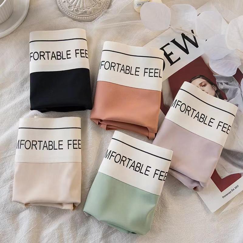 Sexy Women Panties Comfortable Breathable Lingerie Cozy Briefs Silk Satin Seamless Underwear Fitness Sports Hot Underpants