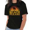 Beach Please Summer Vacation Spring Break Womens Graphic Crewneck T Shirt Tee