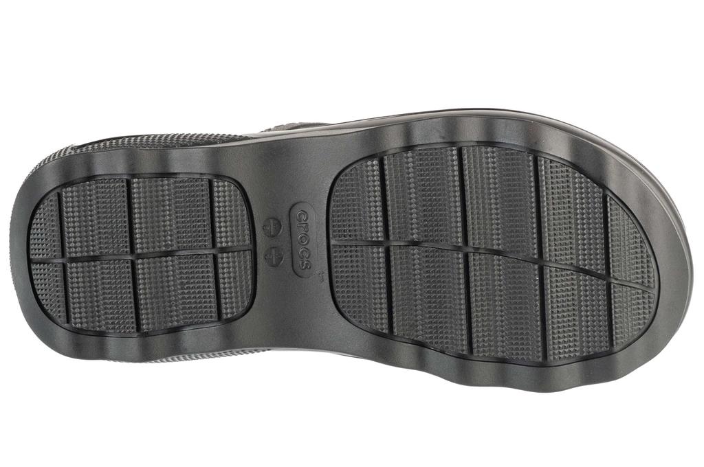 Crocs Klassische Mega Crush Riemensandalen für Damen, schwarz