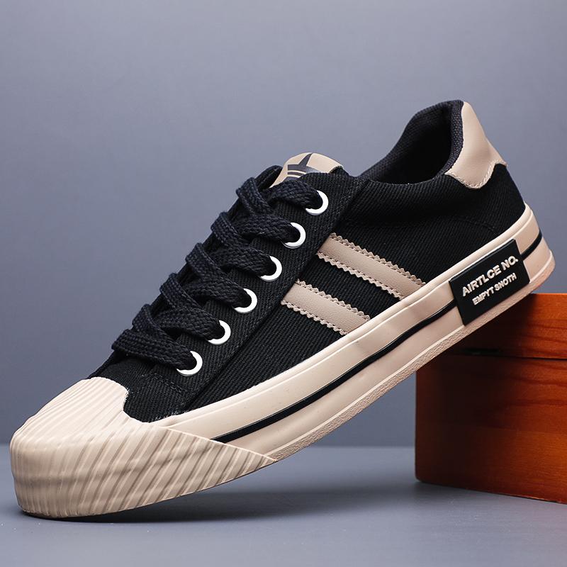 

Fashion Men s Casual Shoes Canvas Breathable Loafers 2025 New Male Comfortable Outdoor Walking Classic Loafers Men Sneakers SS25130 40 чорний