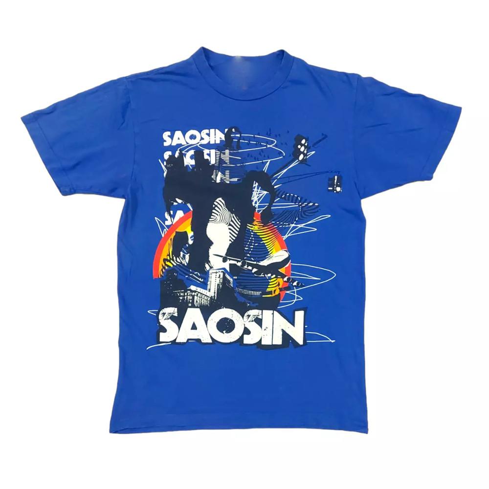 Saosin Band Gift For Family Blue T-Shirt Cotton All Size Unisex T-Shirt M