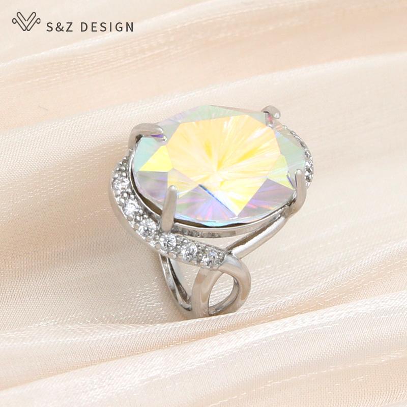 

Модные роскошные овальные регулируемые кольца в форме яйца для женщин, свадебная вечеринка, элегантные ювелирные изделия с кубическим цирконием, модный подарок