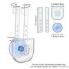 Silicone Toilet Tank Tablet Holder Versatile Toilet Bowl Hanging Cleaner And Deodorizer Hanger