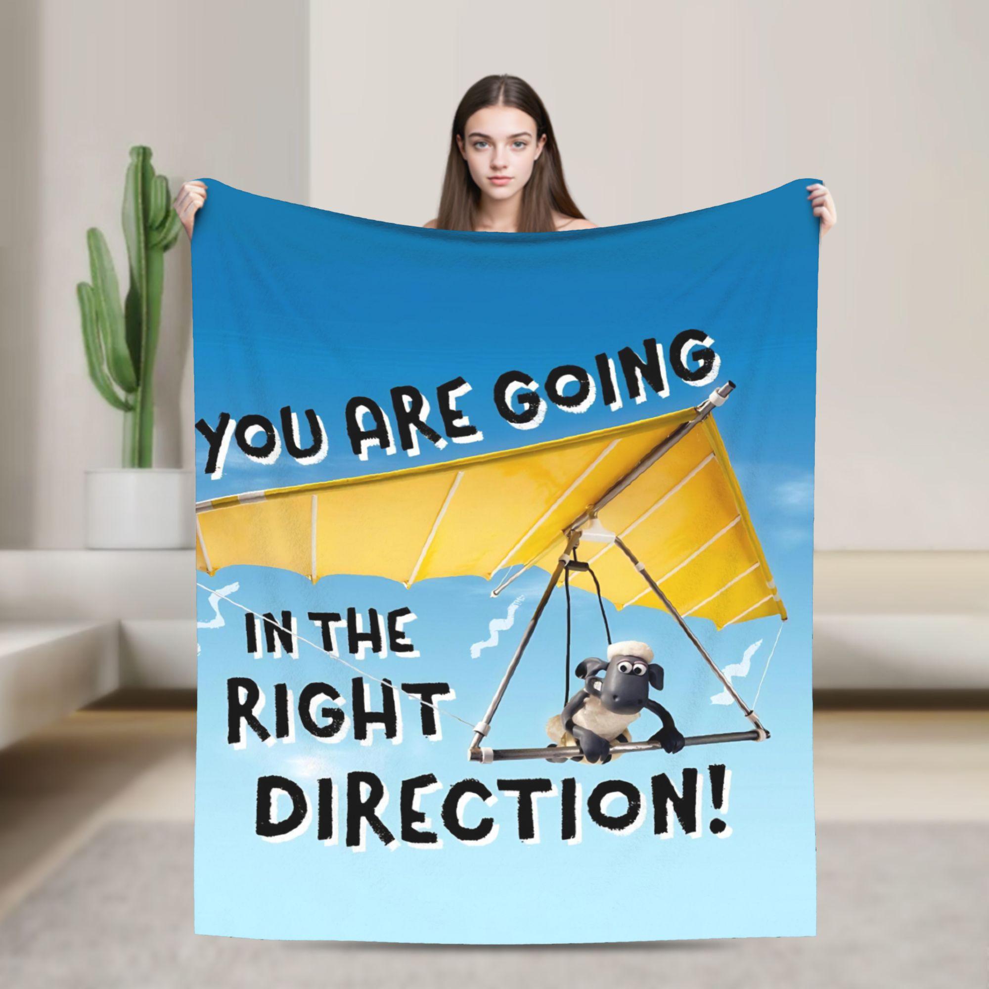 

Shaun the Sheep Blanket Travel Office Flannel Throw Blanket For Outdoor Warm Custom Quality Bedspread Birthday Gift 50x60in