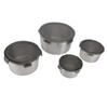 4Pcs Food Container with Lids Leakproof Reusable 304 Stainless Steel Food Storage Container for Lunc