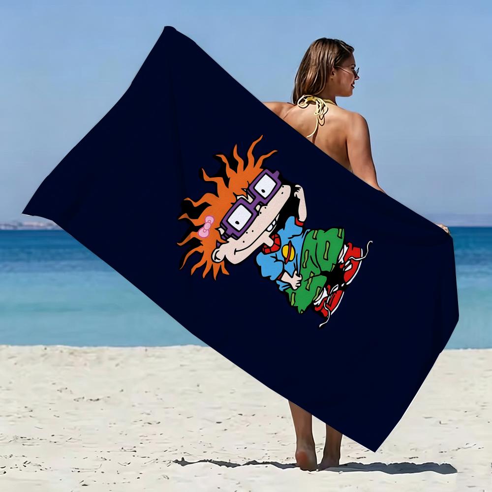 Adventure Cartoon R-Rugrats Towel Microfiber soft Beach Towel for Travel Fitness Sauna Bathing Camping
