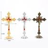 Church Relics Jesus on The Stand Cross Wall Crucifix Antique Home Chapel Decorations Ornamemts