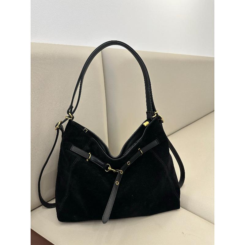 New spring suede bag women's large-capacity casual shoulder messenger commuter tote bag backpack