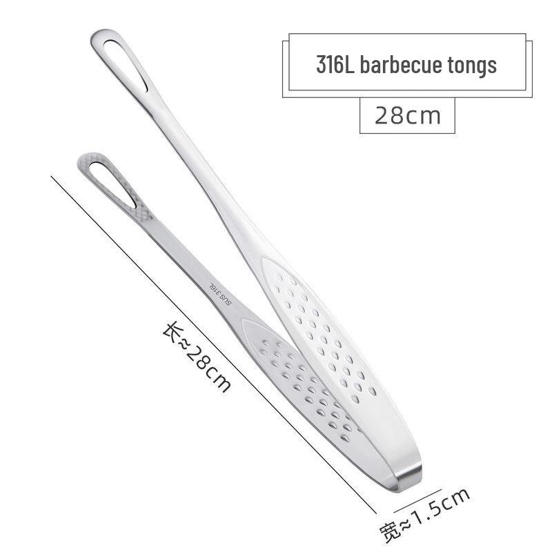 316L Stainless Steel Korean Style Food Tongs