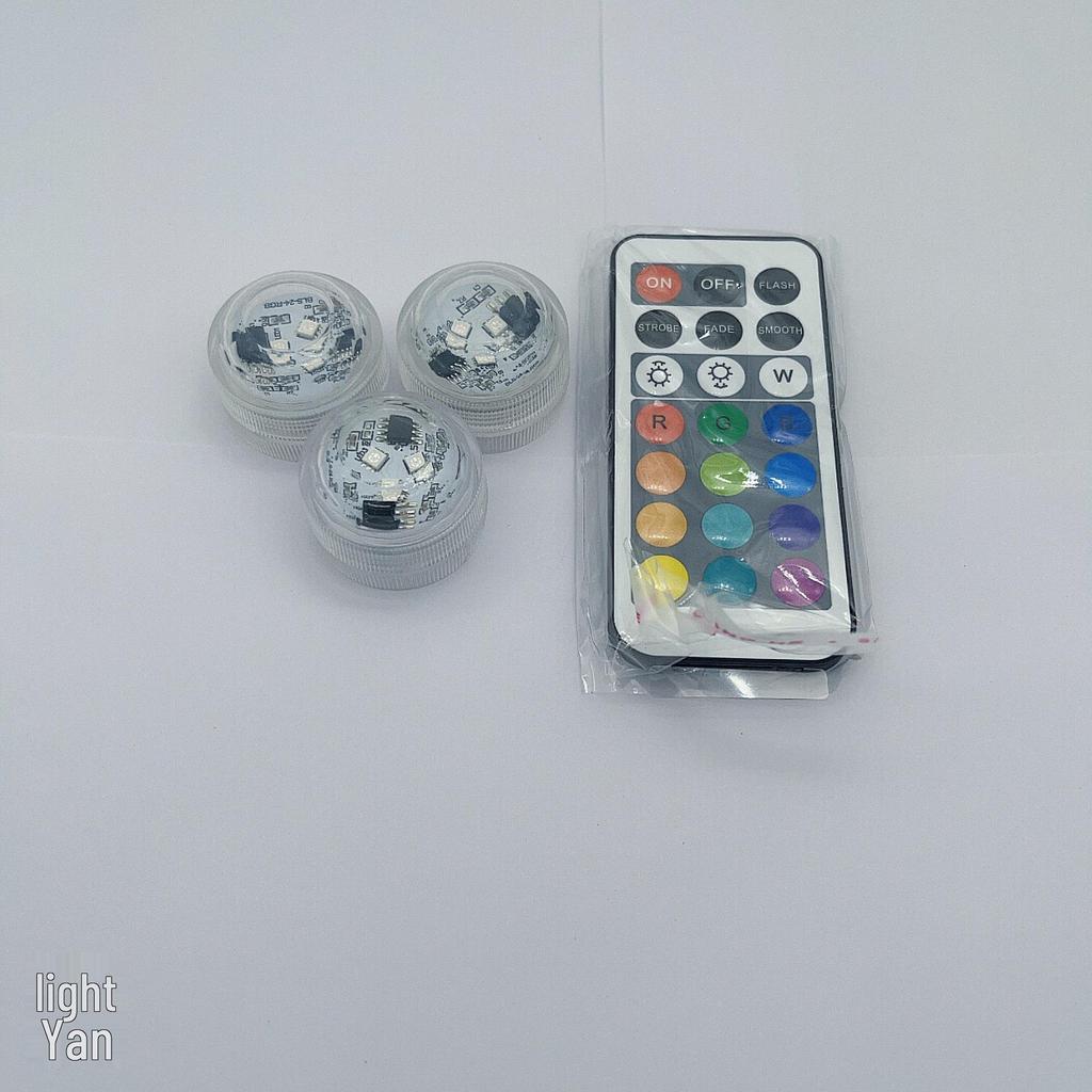 RGB Seven-Color Wireless LED Diving Lights: High-Brightness, Waterproof, Remote-Controlled for Fish Tanks & Pools