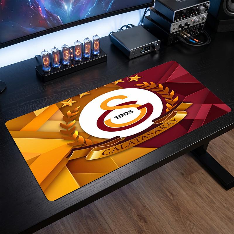 Tappetino per Mouse con Motivo a Tema Galatasaray FC, Tappetino da Scrivania XXL per Gaming con Logo Calcistico, Tappetino Antiscivolo per Mouse del Computer