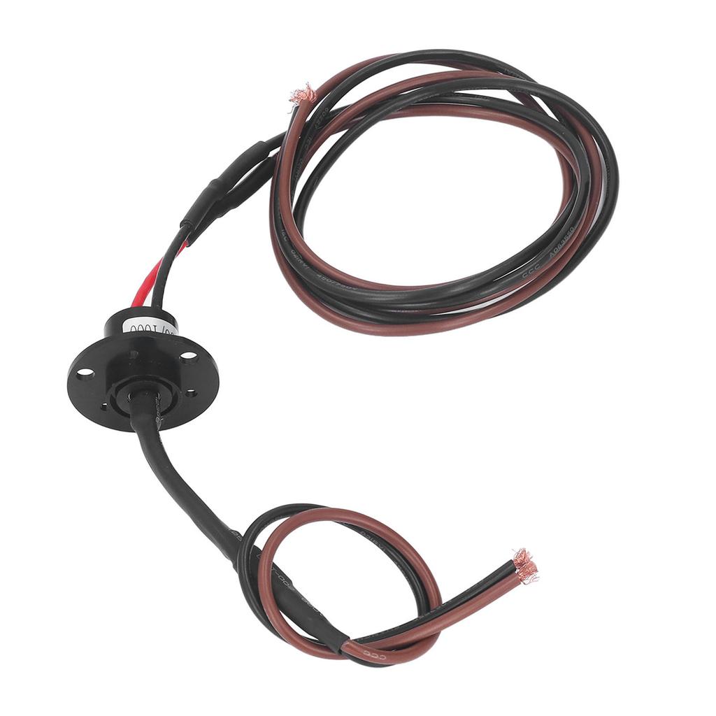 Elektrischer Schleifring 2 Wege 20A 250 U/min Drehbare elektrische Kontakte Leitring Kollektor