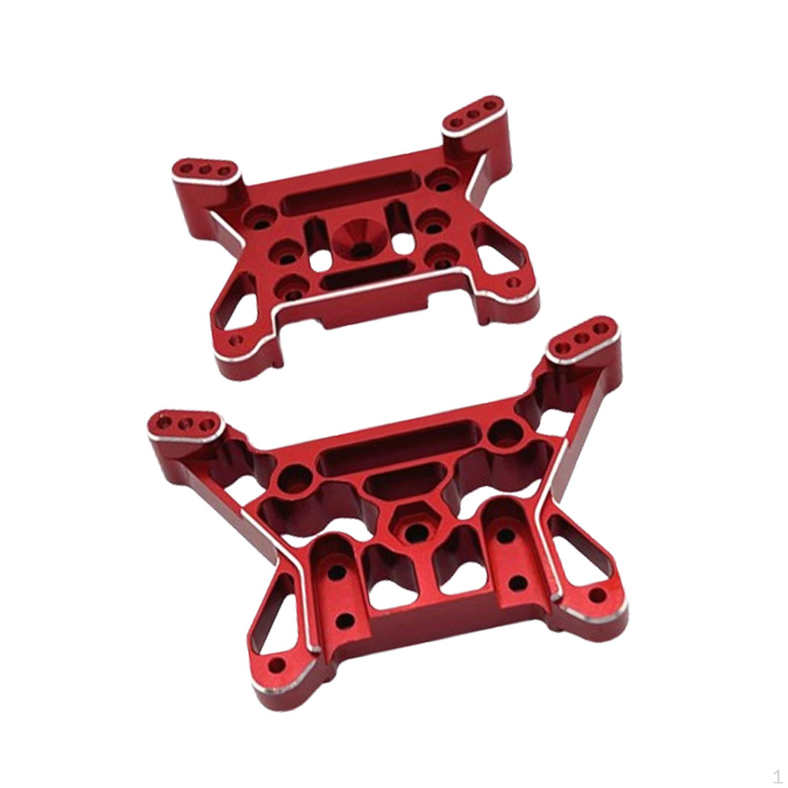 

2 Pieces Front and Rear Metal Shock Tower RC Mount Replacements Parts for 1/10 10208 синій