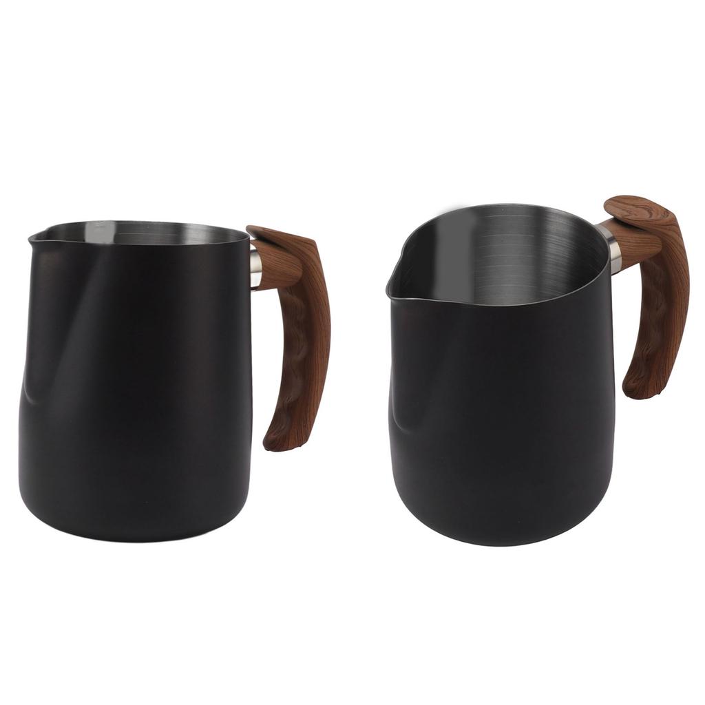 Šálek na napěnění mléka Vnitřní váha 304 Nerezová ocel Bezodkapávací hubička Džbán na napařování kávy s