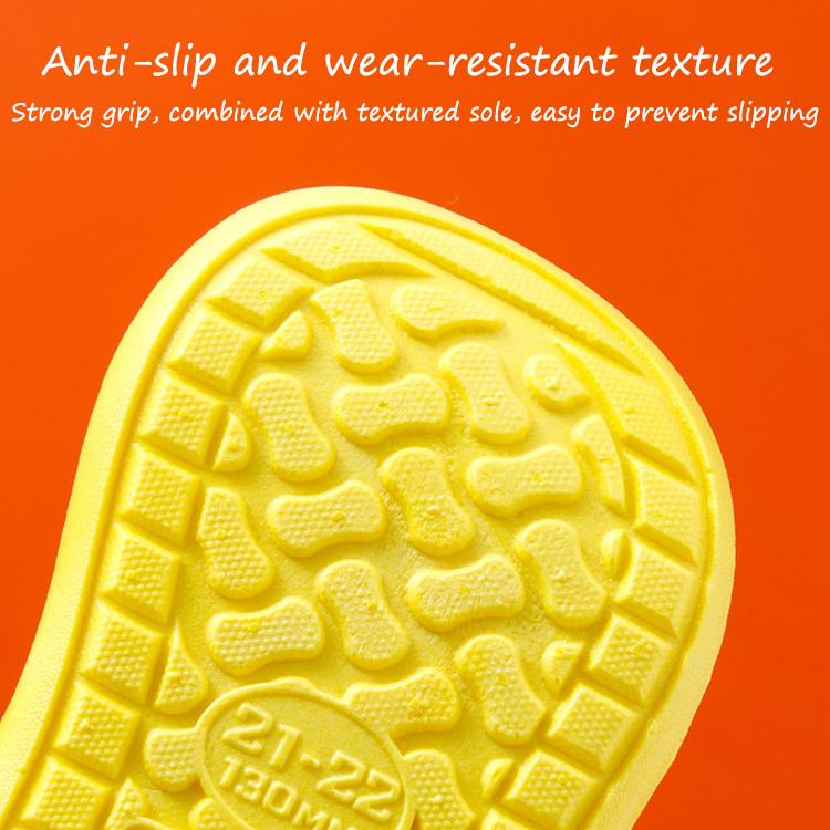 Léto Nové Dětské studené pantofle Vnitřní protiskluzové a měkké dno Pohodlné Roztomilé dětské dírkové boty, domácí pantofle pro chlapce a dívky